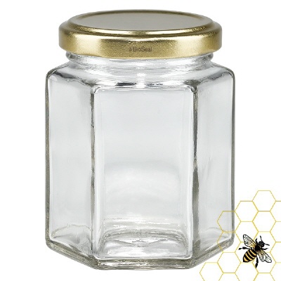 Bild 250g Honigglas mit goldenem Deckel BioSeal UNiTWIST